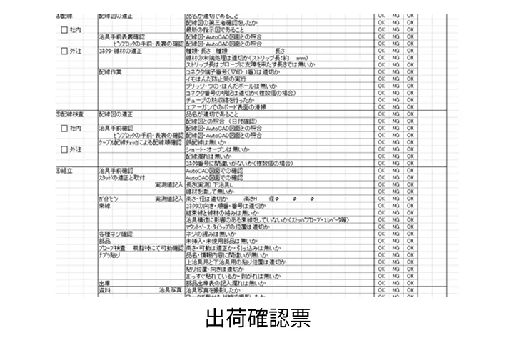 出荷確認票